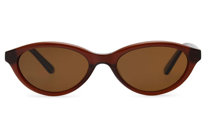 Oval Polarised Sleek Sunglasses