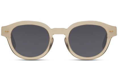 Cream Round Sunglass