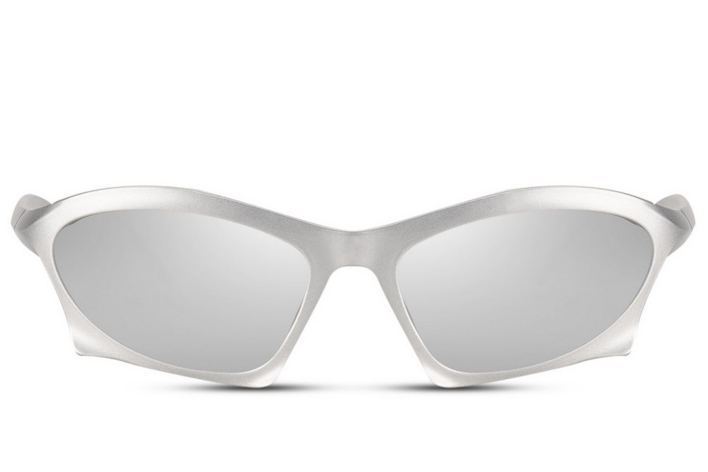 Silver chrome mirrored night party sunglasses — Y2K retro festival eyewear for women and men | Sunglass Station UK from £29.99