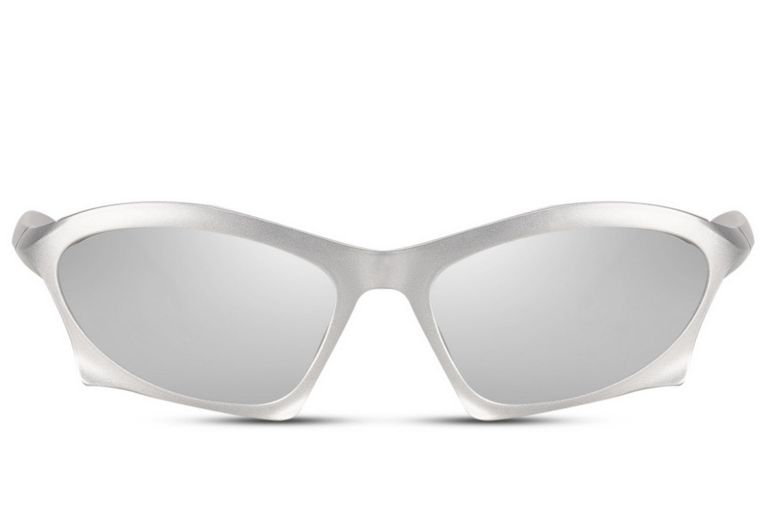 Silver chrome mirrored night party sunglasses — Y2K retro festival eyewear for women and men | Sunglass Station UK from £29.99