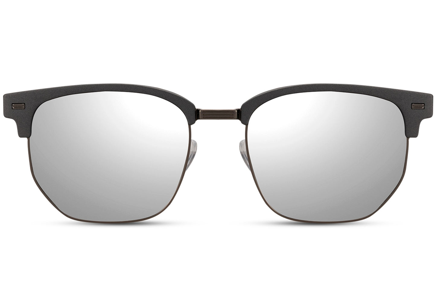silver mirrored lens sunglasses in vintage style