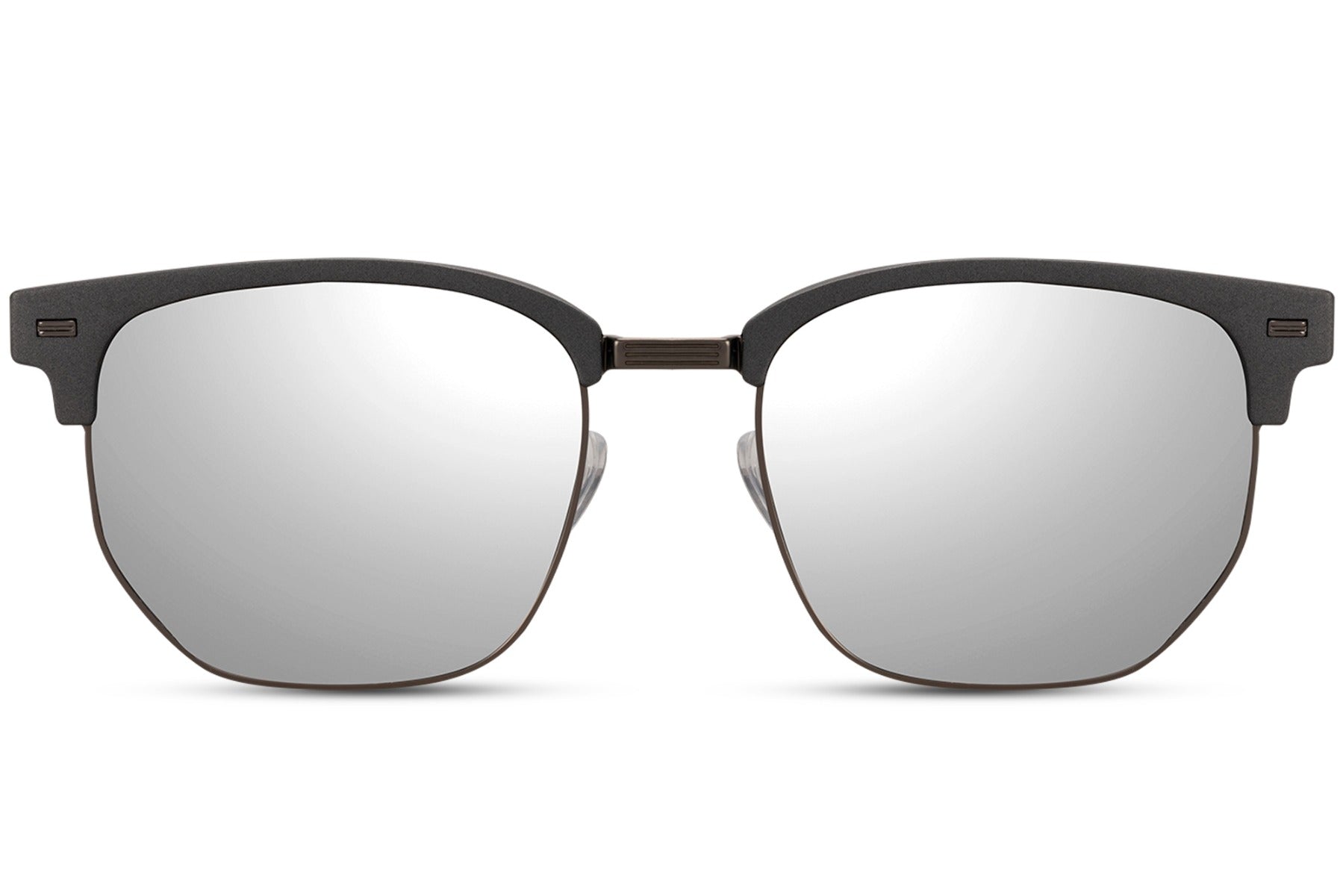 silver mirrored lens sunglasses in vintage style