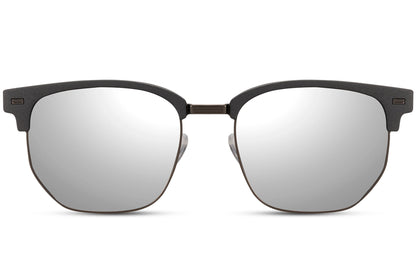 silver mirrored lens sunglasses in vintage style