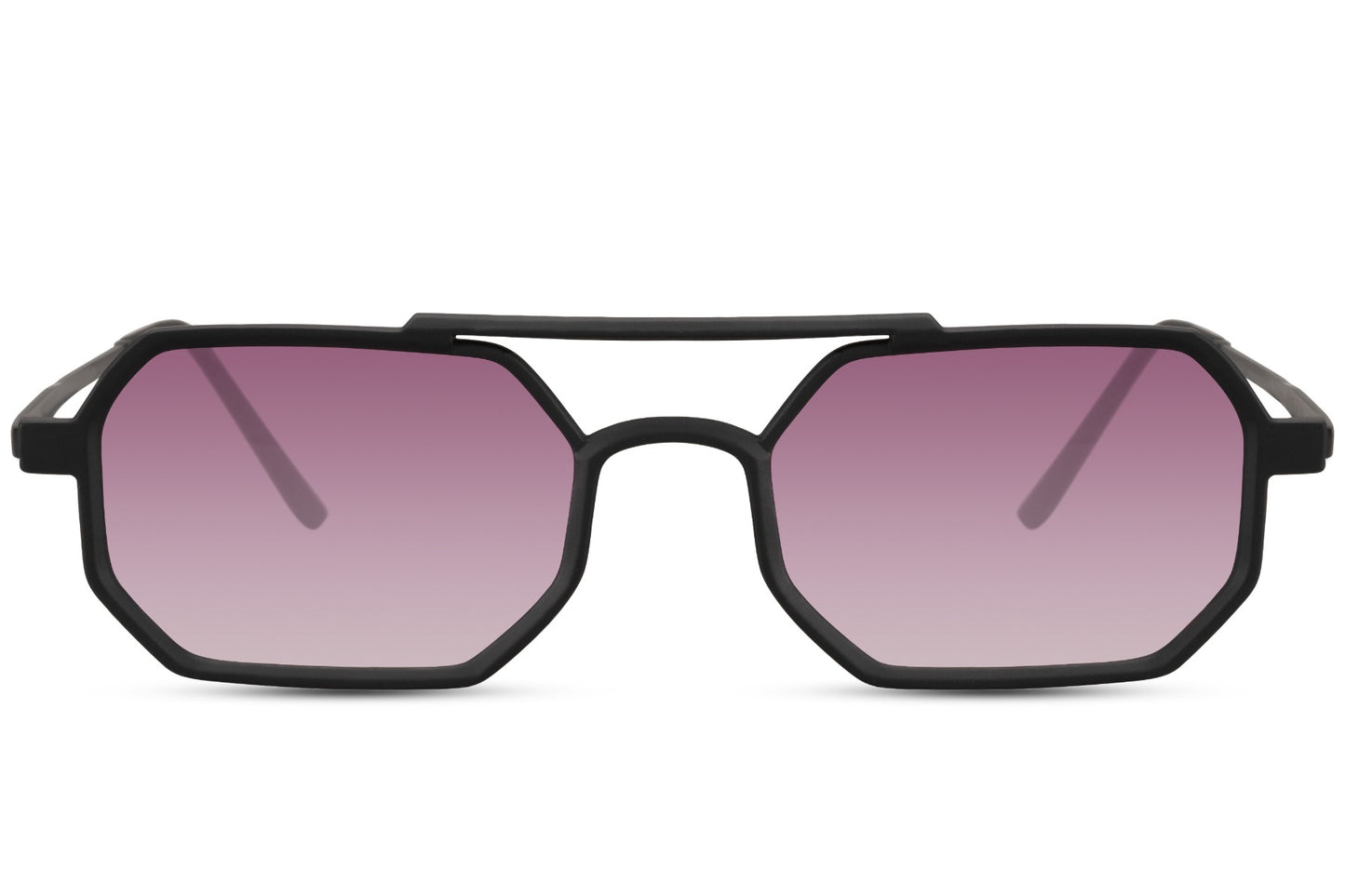 Silver metal frame sleek geometric party sunglasses with rose pink translucent lens — the Parisian lens tint in its most architectural frame, delicate chromatic eyewear for women and men who dress with editorial precision, free delivery UK & Europe