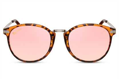slim frame mirrored sunglasses for women