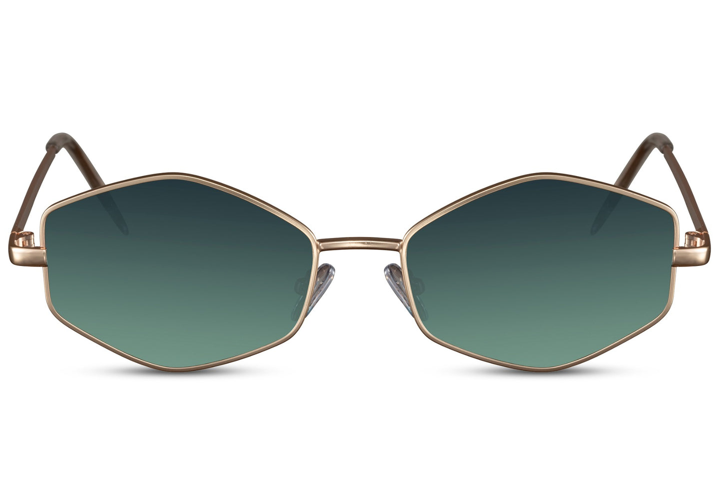 slim geometric sunglass for narrow shapes
