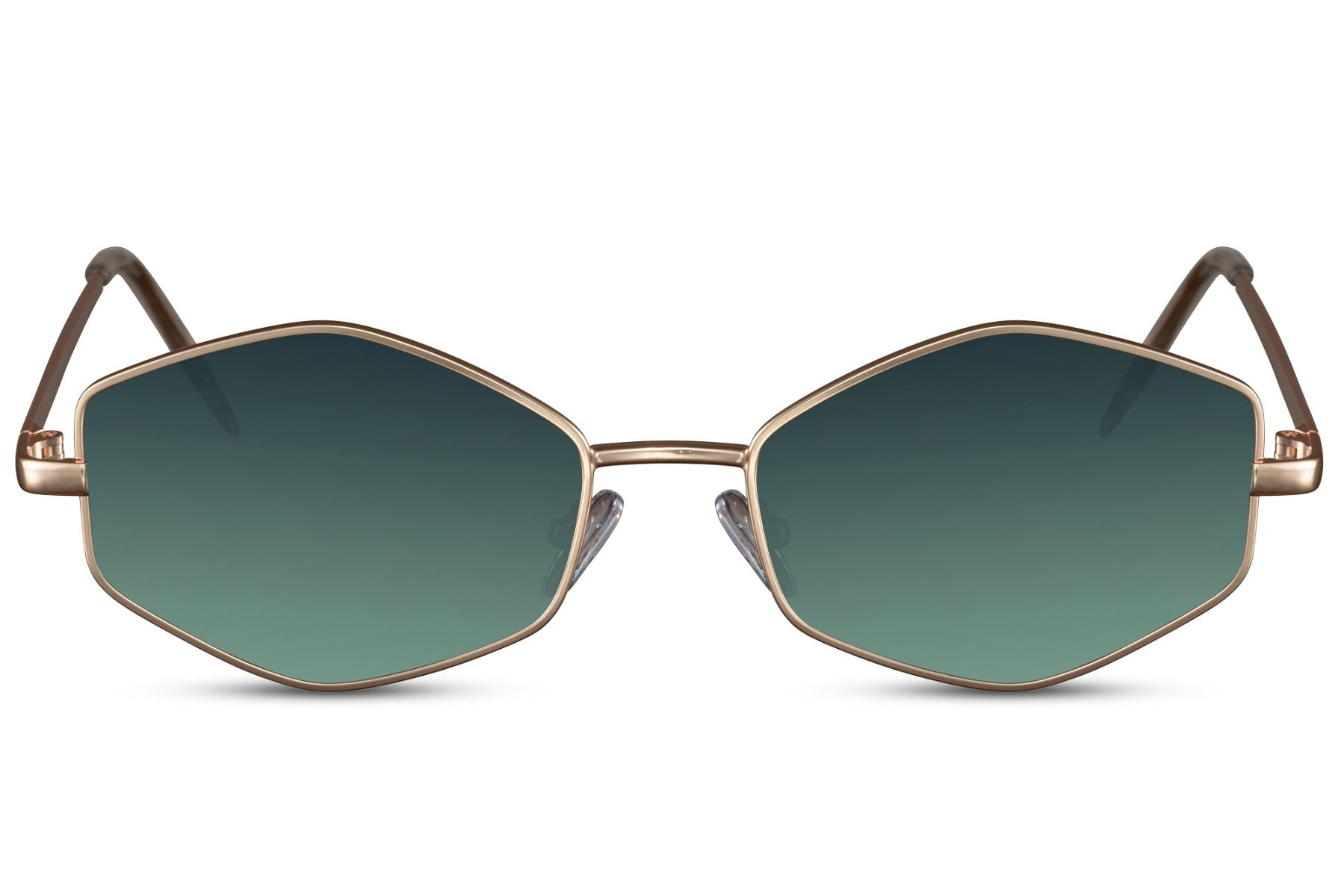 slim geometric sunglass for narrow shapes