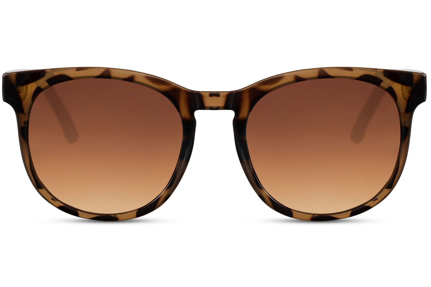 Spain oversized round sunglasses brown animal print recycled polyester frame warm amber lens UV400 protection women men bold retro boho sustainable summer festival city beach holiday free UK Europe shipping Sunglass Station
