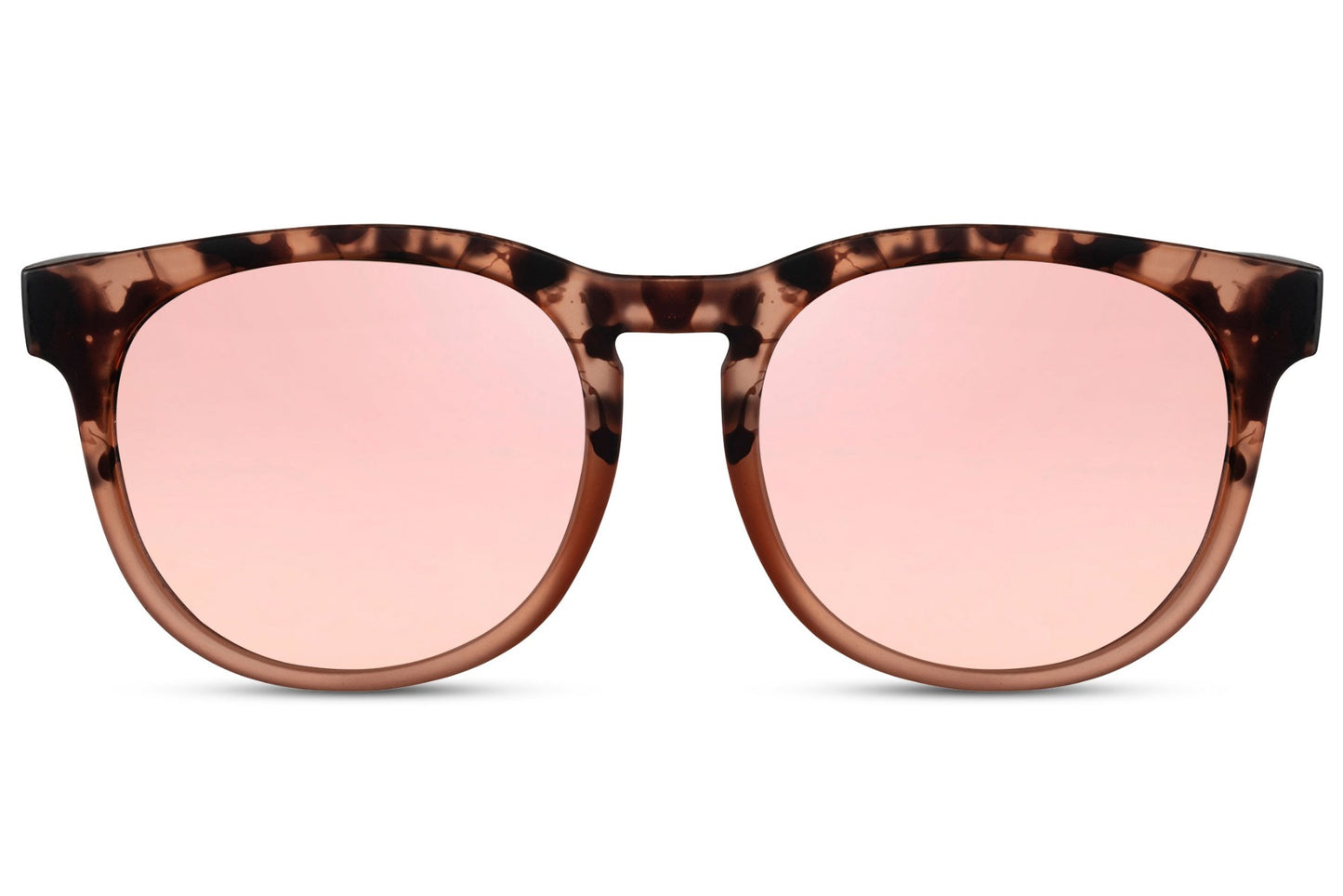 Spain oversized round sunglasses cream recycled polyester frame pink rose tinted lens UV400 protection women bold feminine glamorous retro summer city beach festival brunch free UK Europe delivery Sunglass Station