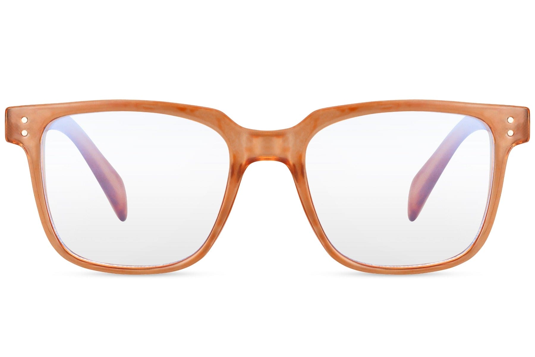 square frame blue light filter eyeglasses, lightweight and reduce eye-strain for longer screen times
