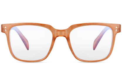 square frame blue light filter eyeglasses, lightweight and reduce eye-strain for longer screen times