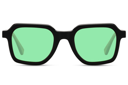 square shape geometric frame sunglass 