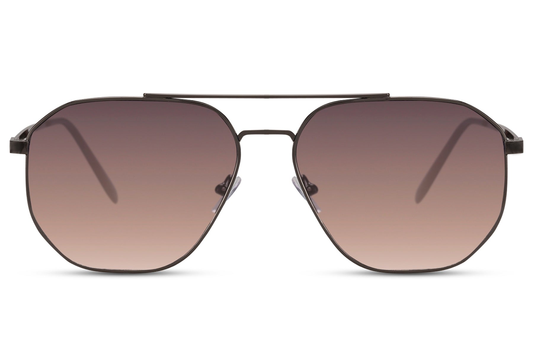 Classic brown lens aviator sunglasses for travel and everyday use, versatile metal frame eyewear suitable for multiple outfits