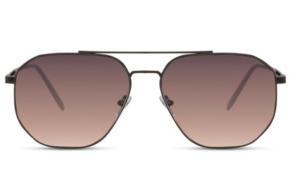 Classic brown lens aviator sunglasses for travel and everyday use, versatile metal frame eyewear suitable for multiple outfits