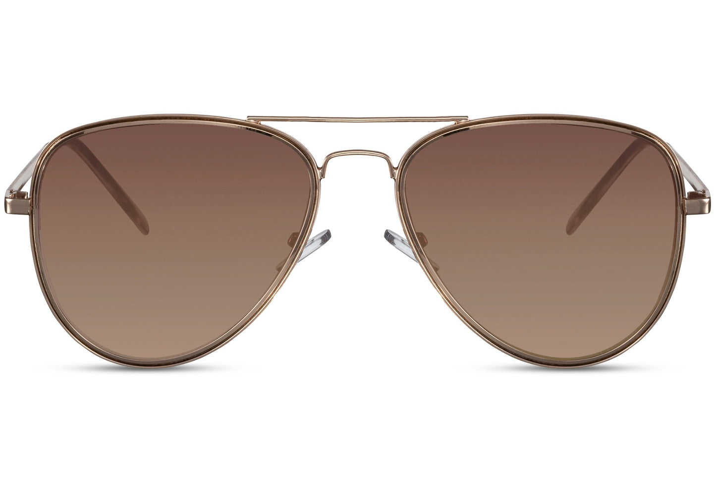 Brown lens aviator sunglasses perfect for holiday travel looks, lightweight metal frame with polarized lenses for outdoor comfort