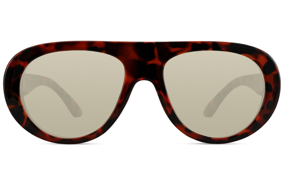 bold tortoiseshell aviator sunglasses dark lens modern style