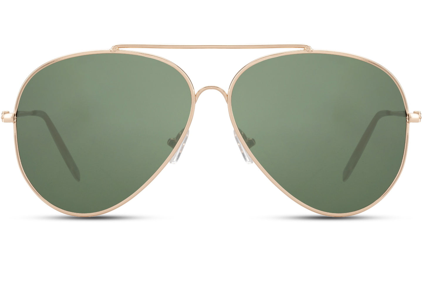 Green lens aviator sunglasses with vintage-inspired look, ideal for travel, road trips, and classic men’s summer styling
