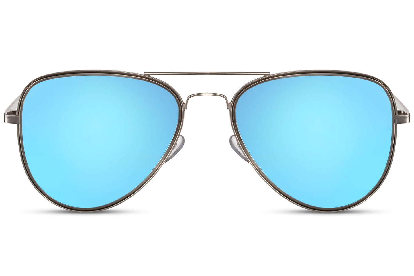 Light blue lens aviator sunglasses for coastal travel looks, perfect for seaside outfits and summer fashion styling