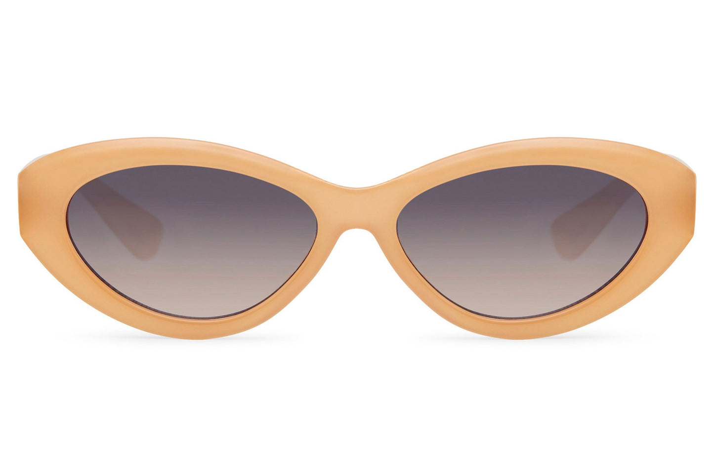 Beige cat eye sunglasses with soft vintage shape and neutral tones, perfect for understated everyday styling and UV protection