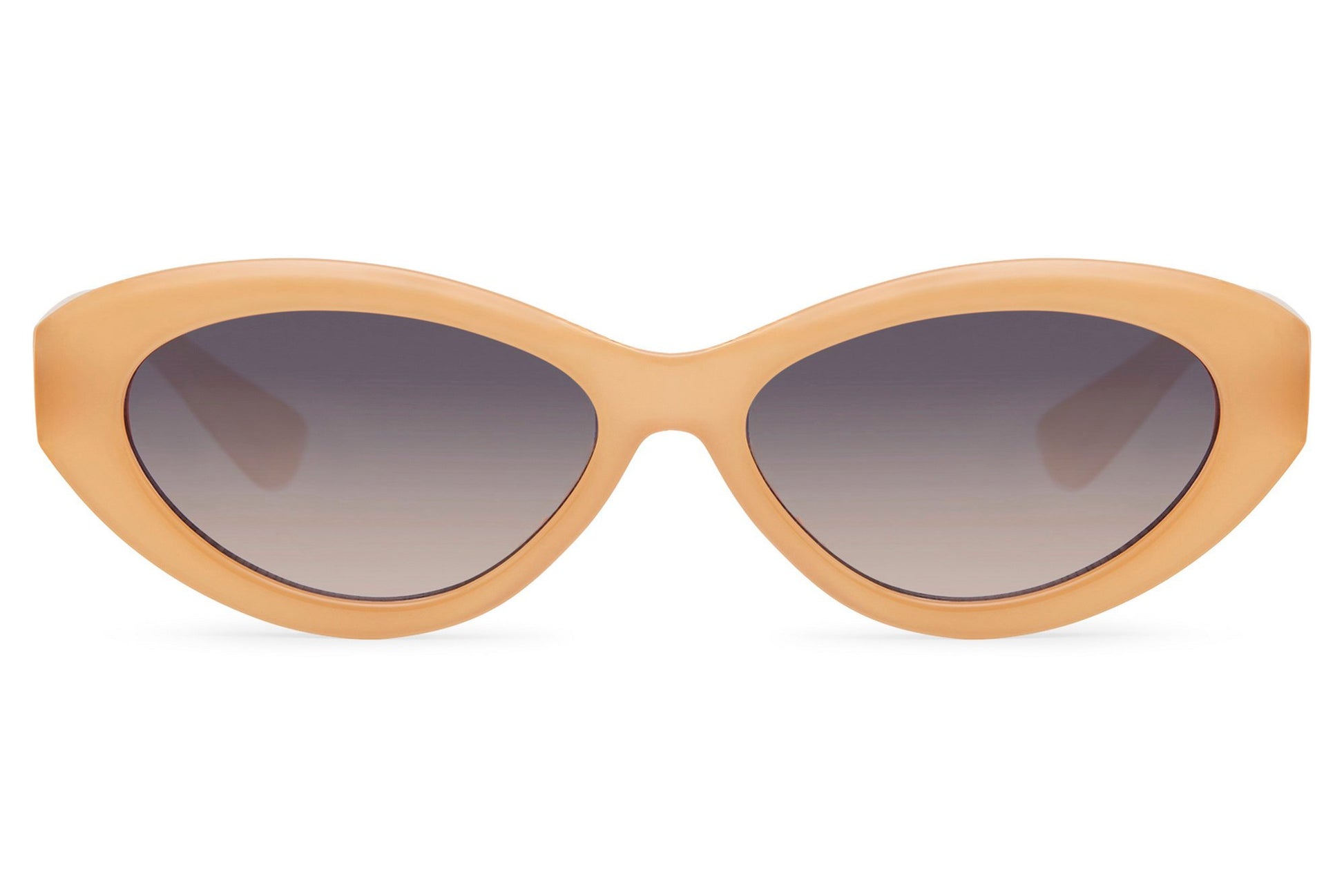 Beige cat eye sunglasses with soft vintage shape and neutral tones, perfect for understated everyday styling and UV protection