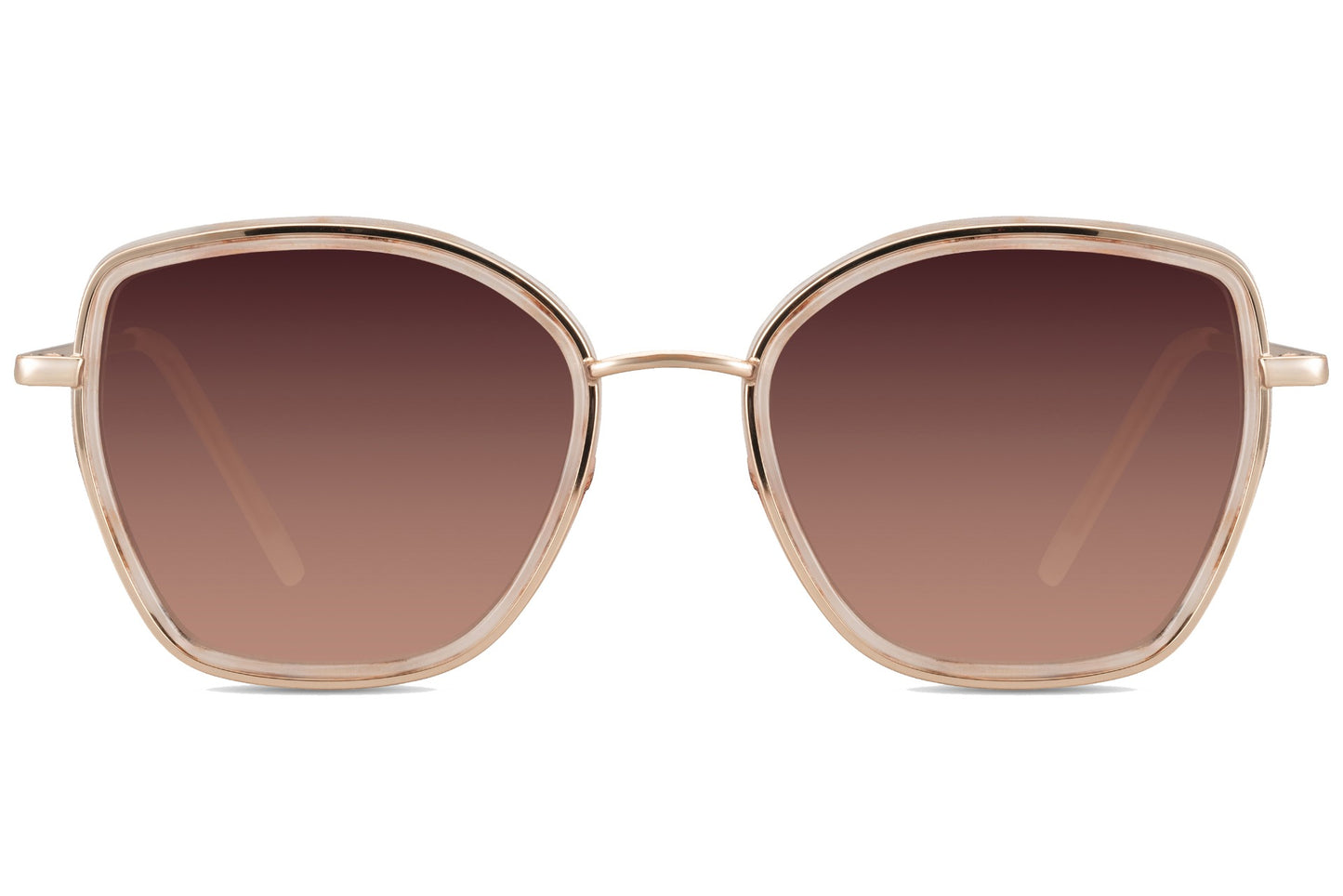 Berlin chic oversized sunglasses with light brown frame and gradient lenses, minimalist European style eyewear for women perfect for city fashion and summer outfits