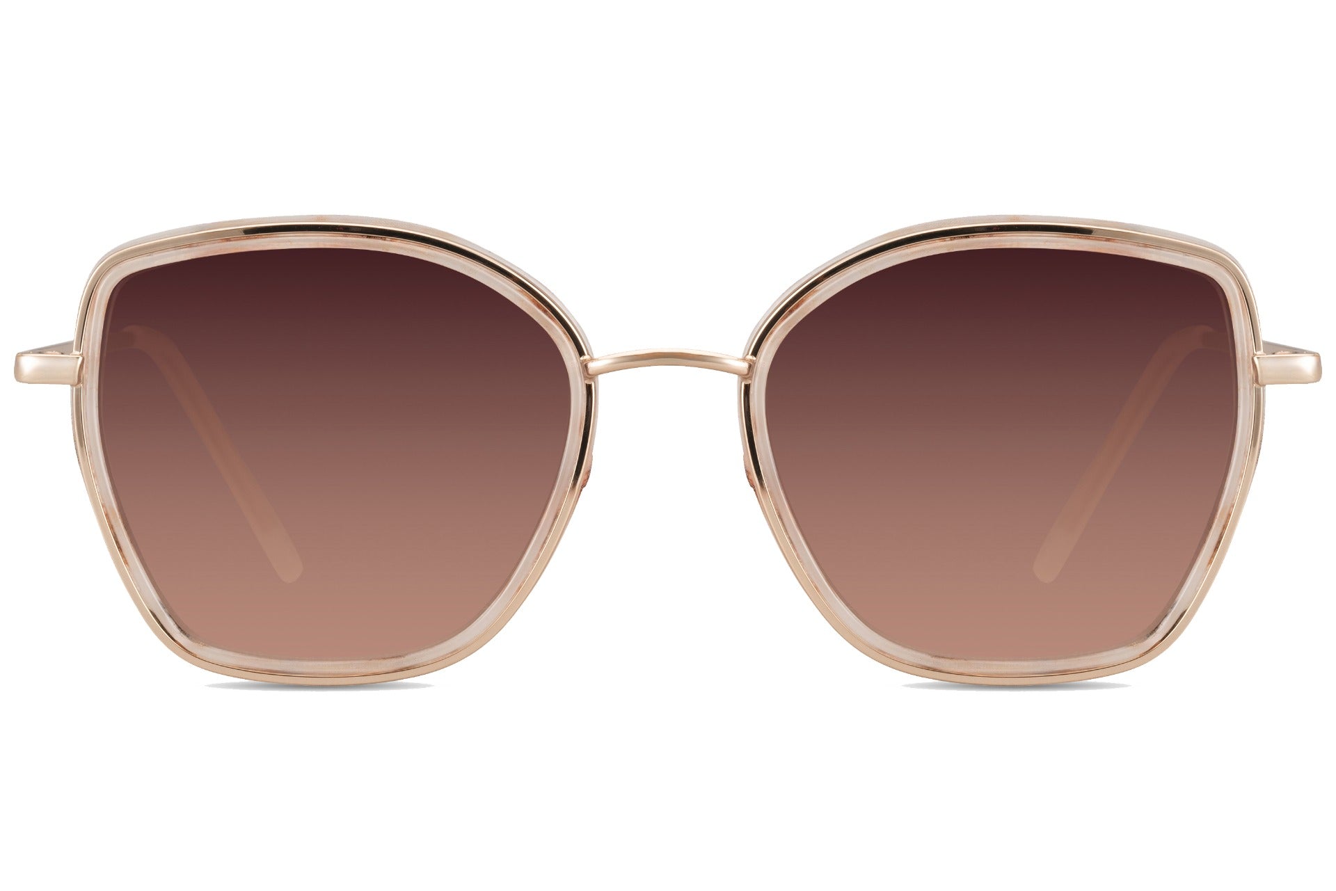 Berlin chic oversized sunglasses with light brown frame and gradient lenses, minimalist European style eyewear for women perfect for city fashion and summer outfits