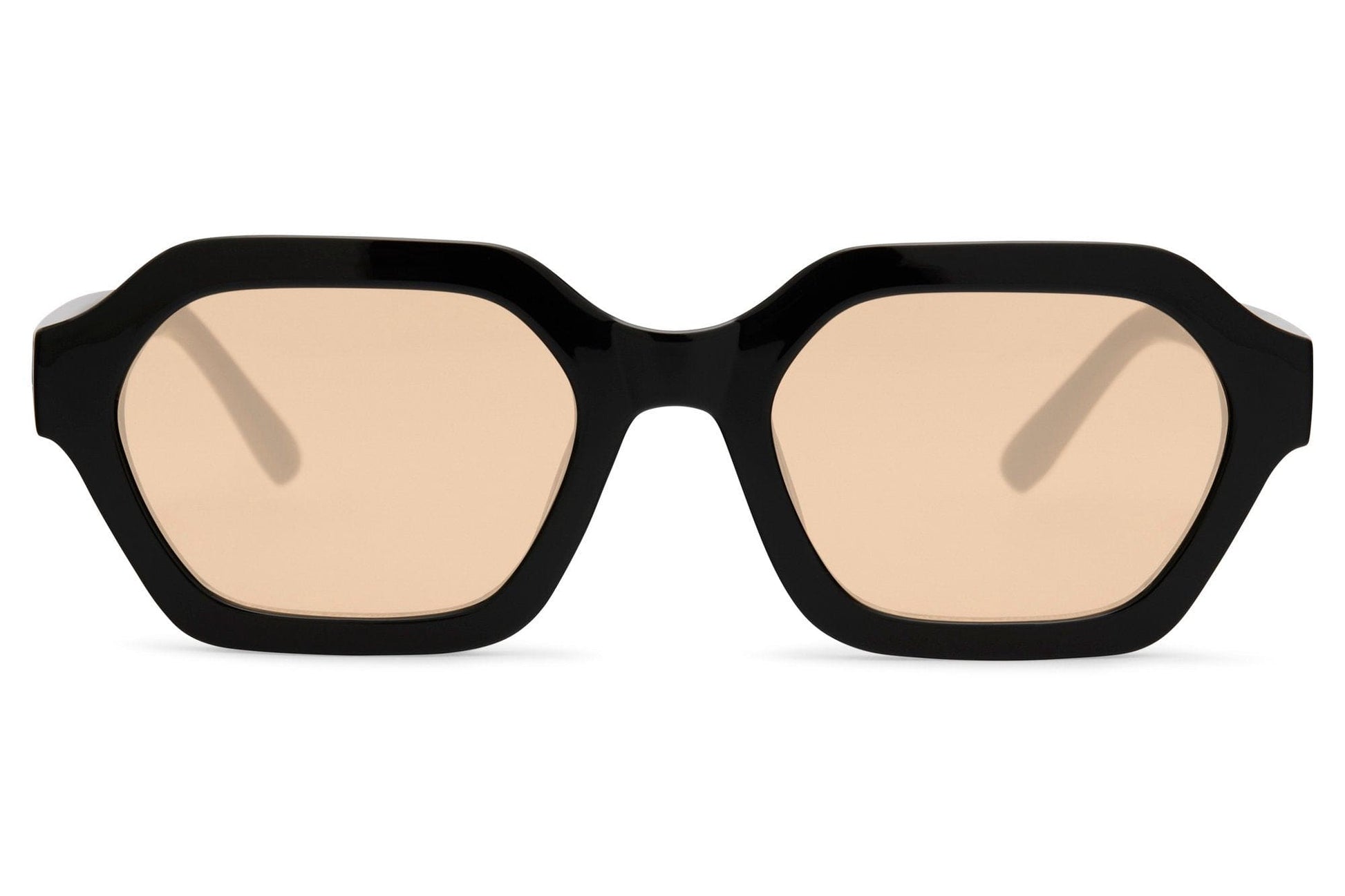 bold black frame sunglasses, european style