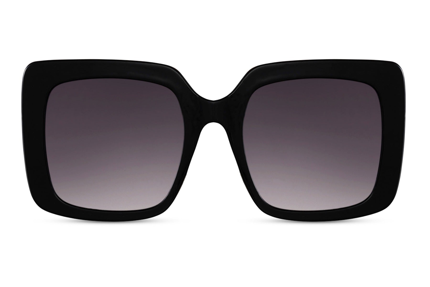 Black bold oversized sunglasses with statement square frame, trendy women sunglasses for city fashion, travel and modern everyday looks