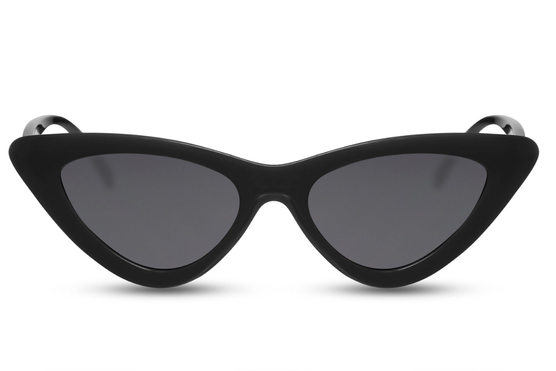 Black cat eye sunglasses for women with sleek frame and UV protection lenses