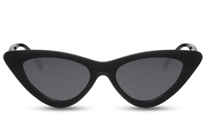 Black cat eye sunglasses for women with sleek frame and UV protection lenses