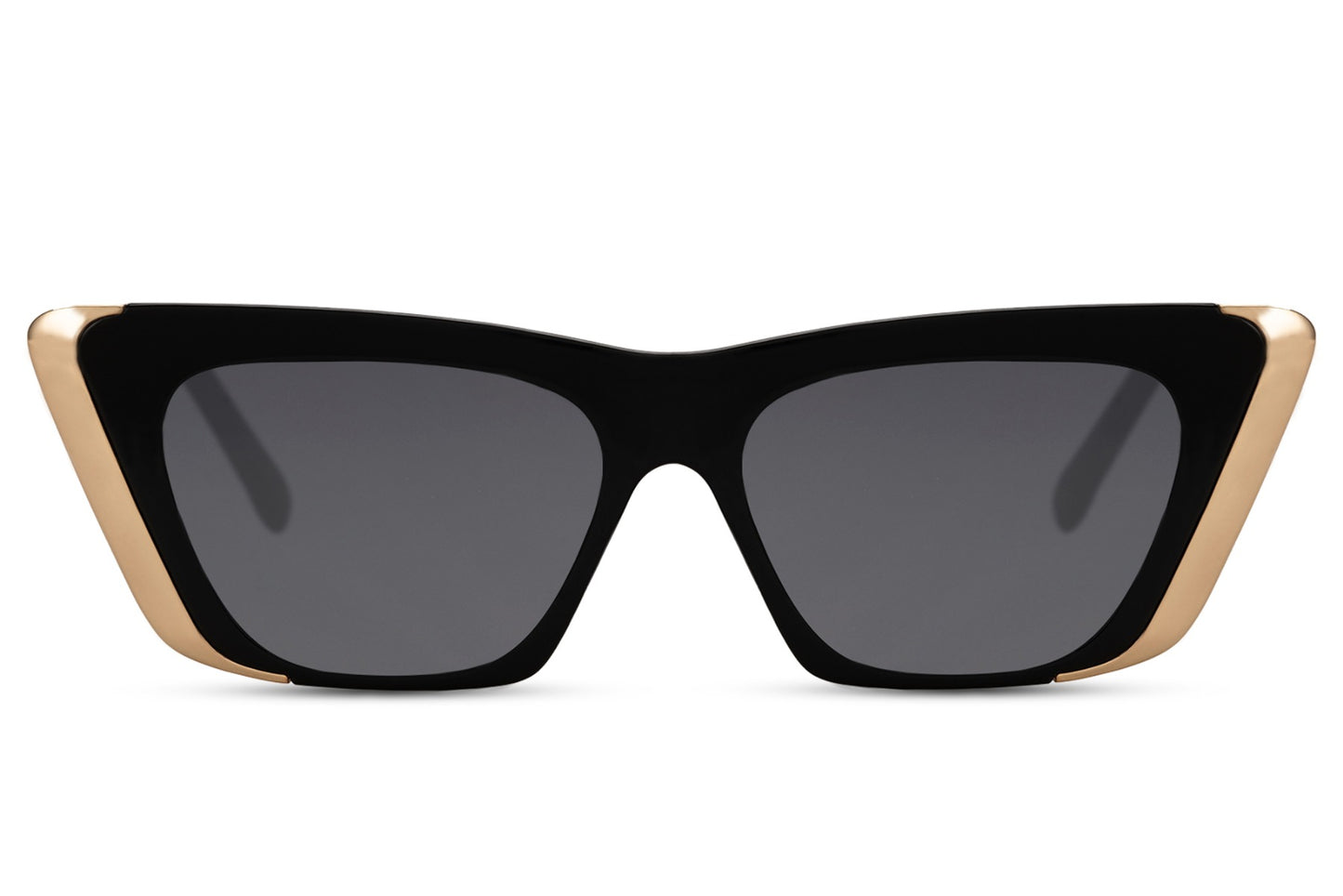 Oversized black cat eye sunglasses in classic Hepburn style, designed for timeless elegance and everyday sophisticated wear