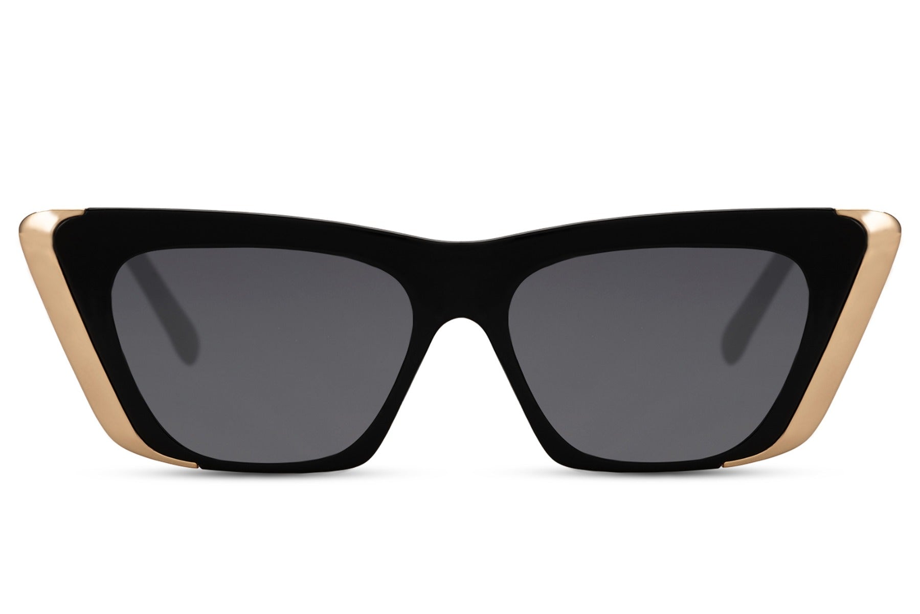 Oversized black cat eye sunglasses in classic Hepburn style, designed for timeless elegance and everyday sophisticated wear