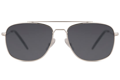 Black lens aviator sunglasses for men, perfect for daily wear across Europe, offering lightweight comfort and clean modern styling