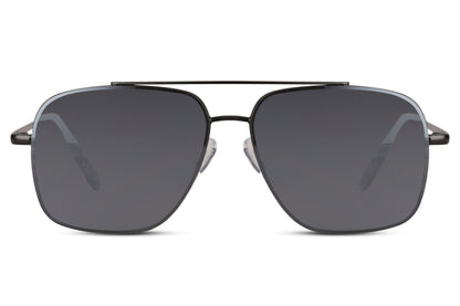 Oversized aviator sunglasses with black lenses and metal frame, suitable for driving, city wear, and everyday styling