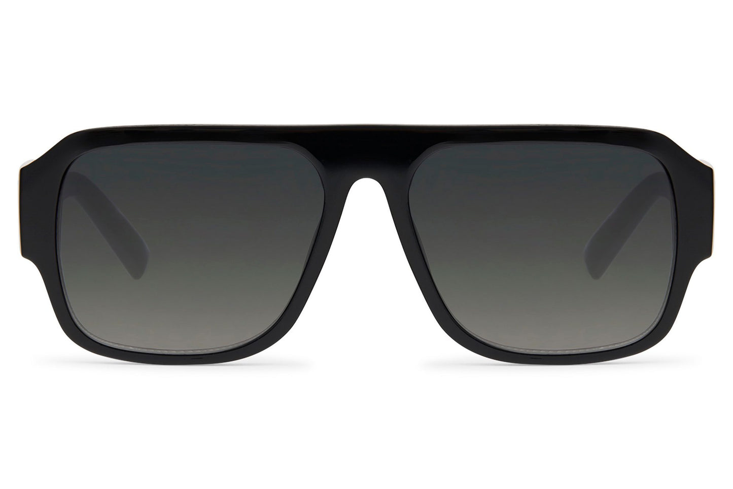 Black lens retro aviator sunglasses with clean frame design, perfect for minimal and everyday styling