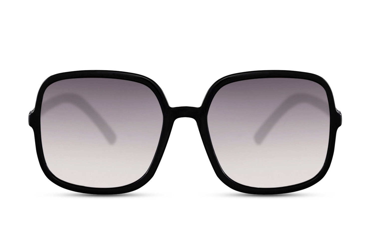 Black oversized sunglasses with bold round frame and dark lenses, eco friendly women sunglasses for everyday fashion, summer outfits and travel wear