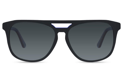 Black polarized aviator sunglasses combining modern design with classic styling for versatile wear
