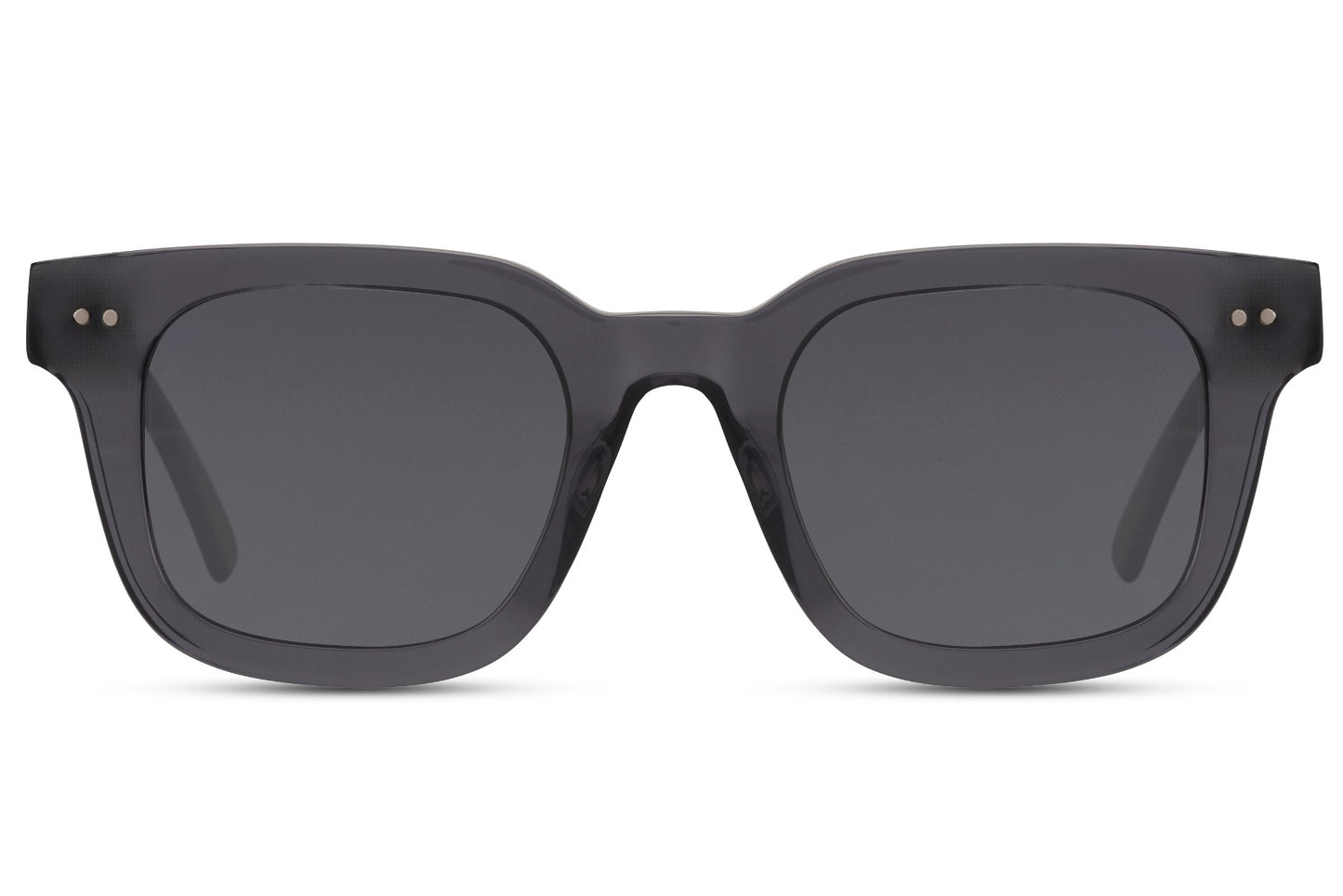Black polarized square sunglasses with TAC lenses for driving, travel and everyday sun protection