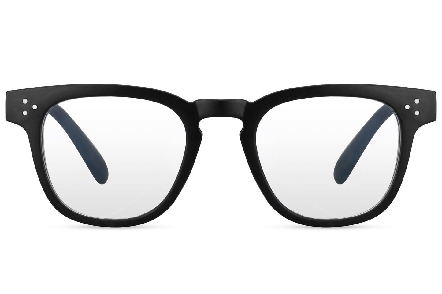 Black square blue light blocking glasses for gaming, office work and digital eye comfort for men and women