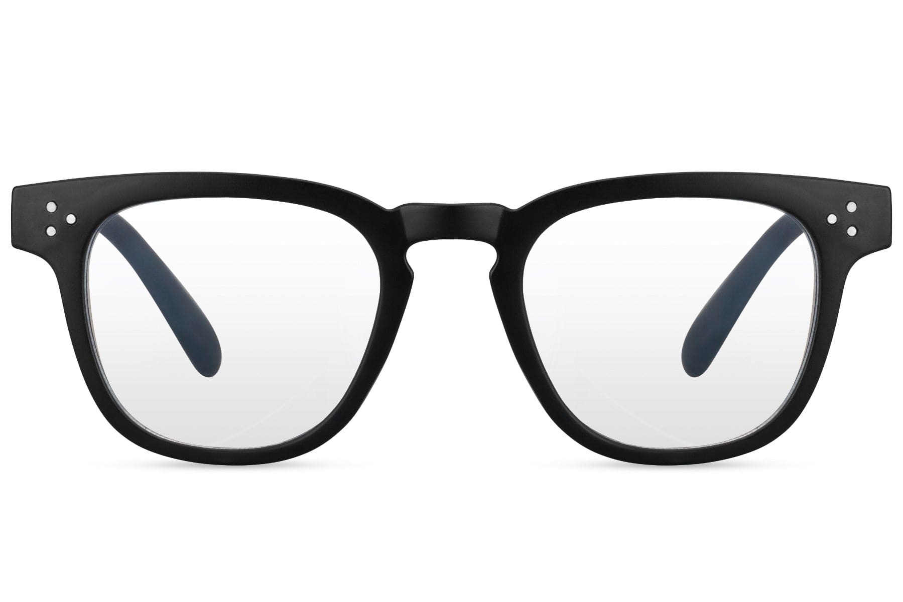 Black square blue light blocking glasses for gaming, office work and digital eye comfort for men and women