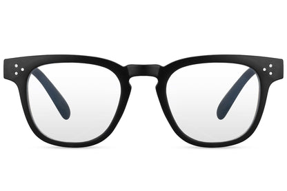 Black square blue light blocking glasses for gaming, office work and digital eye comfort for men and women
