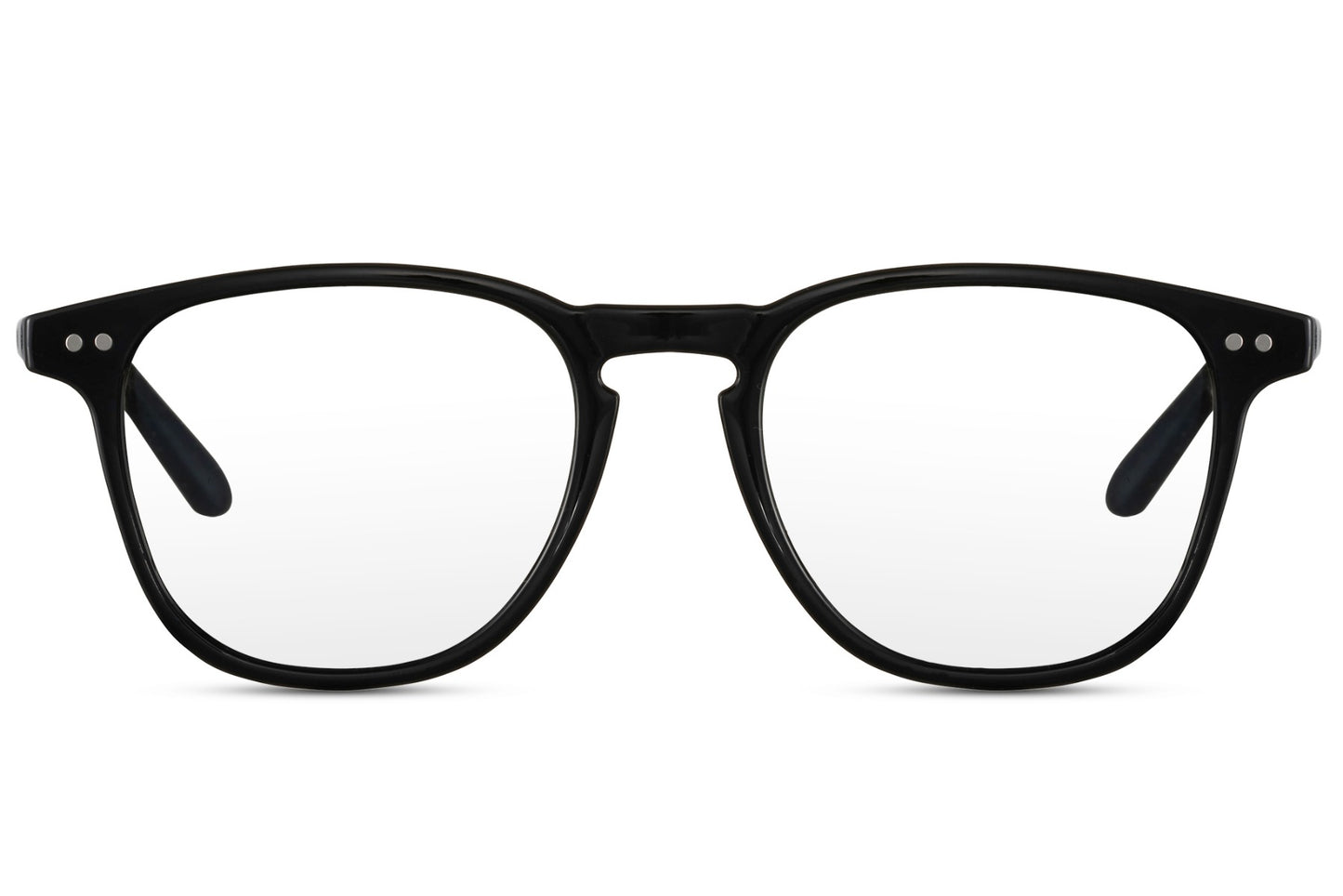 Black square blue light glasses with UV400 protection for gaming, office work and everyday screen exposure