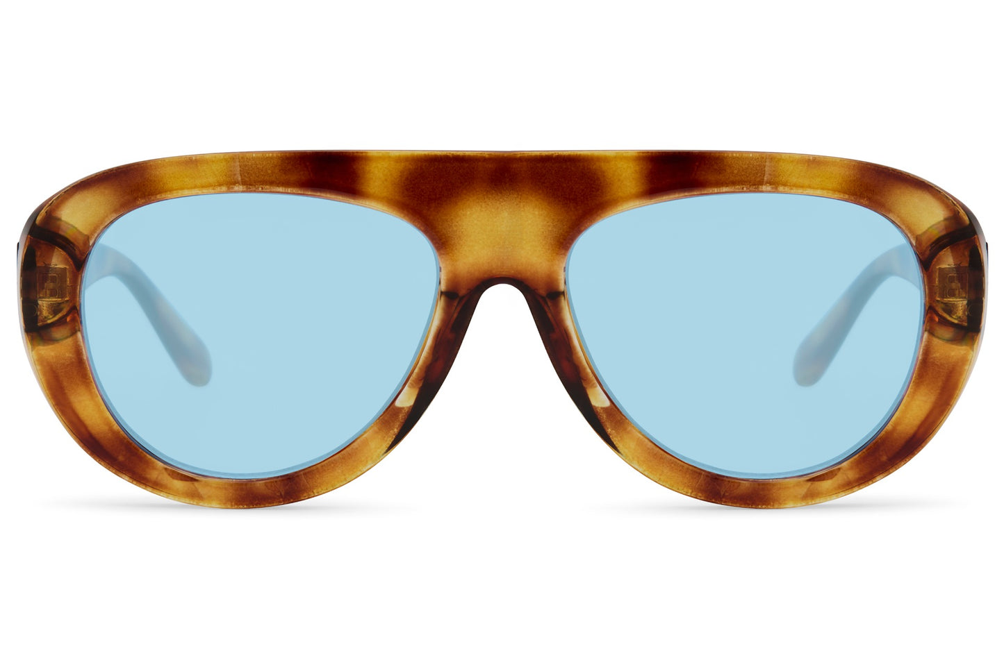 Blue lens aviator sunglasses ideal for street style outfits and trendy everyday wear