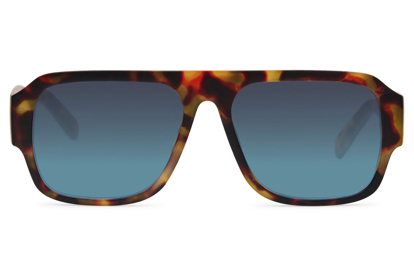 Blue lens retro aviator sunglasses combining vintage design with a modern stylish appearance