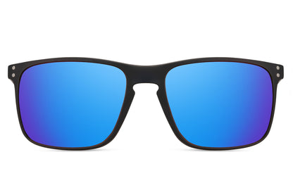 sunglass station blue mirrored lens wayfarer sunglass, a go to choice for both men & women for sports and outdoor activities.