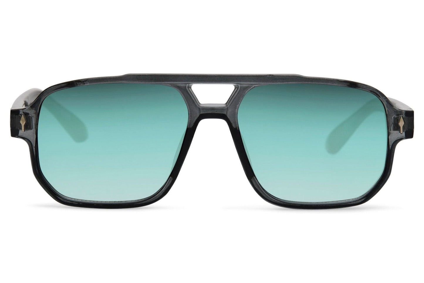 Blue tinted aviator sunglasses with retro metal frame, designed for fashion-forward looks and everyday comfort