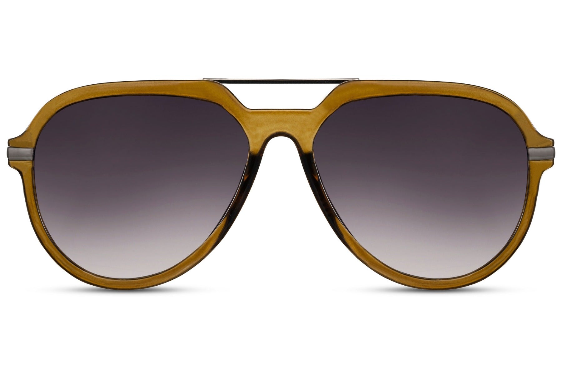 Brown gradient aviator sunglasses designed for luxury summer styling, perfect for holiday outfits, travel looks, and premium fashion