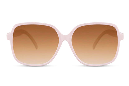 Brown oversized sunglasses with bold frame design, trendy women sunglasses for summer fashion, casual outfits and everyday style