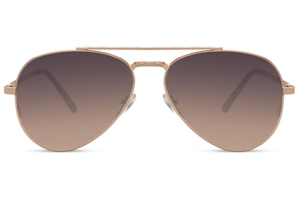 Brown tint aviator sunglasses designed for versatile styling, suitable for everyday outfits and relaxed outdoor settings