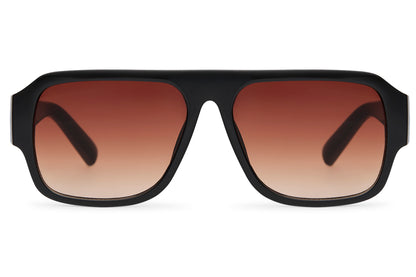 Brown tinted retro aviator sunglasses designed for a classic look and everyday styling